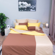 Постельное белье из сатина однотонного 1,5 спальное - OD-37