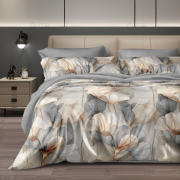 Постельное бельё из твил сатина 2 спальное европростыня - ТС-145