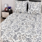 Постельное белье из бязи 1,5 спальное - Листопад вид 9/3 бз серый