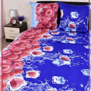 Постельное белье из бязи 1,5 спальное - Малинка 2493