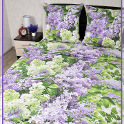 Постельное белье из бязи 1,5 спальное - Сирень 1667