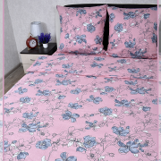 Постельное белье из бязи 1,5 спальное - Цветы сакуры вид 7 пудровый