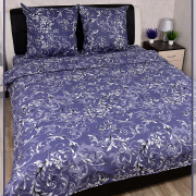 Постельное белье из бязи 1,5 спальное - Валенсия вид 2/9 сине-сиреневый