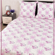 Постельное белье из Шуйской бязи 1,5 спальное - Банты 21992-1