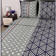 Постельное белье из Шуйской бязи 1,5 спальное - Елочки 21969-1