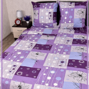 Постельное белье из Шуйской бязи 1,5 спальное - Инсталляция 8973-1