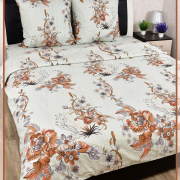 Постельное белье из Шуйской бязи 2 спальное б/ш - Мелодия 21836-1