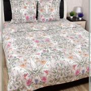 Постельное белье из Шуйской бязи 2 спальное с евро простыней - Нектар 21786-1
