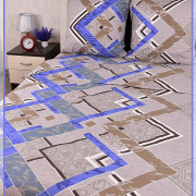 Постельное белье из Шуйской бязи 1,5 спальное - Паркет 20866-2