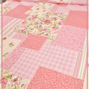 Пэчворк розовый 20649-1