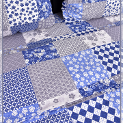 Пэчворк серо-синий 9890-1