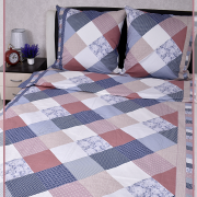 Постельное белье из Шуйской бязи 2 спальное - Ромбы 8852-1