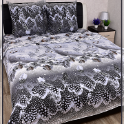 Постельное белье из Шуйской бязи Евро-макси - Совы 8267-1