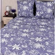 Постельное белье из Шуйской бязи 1,5 спальное - Травинки 21280-1