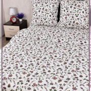 Постельное белье из Шуйской бязи 1,5 спальное - Цветочки-ягодки 21404-2