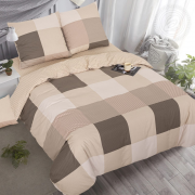Постельное белье из поплина deluxe 2 спальное европростыня - Вилен
