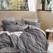 Постельное белье из поплина Евро-макси - 8069