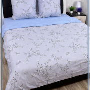 Постельное белье из поплина Евро-мини - 8077