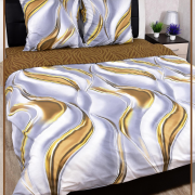 Постельное белье из поплина Евро-мини - F-81006