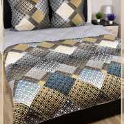 Постельное белье из поплина 2 спальное с простыней на резинке 160х200 - TM-Z2336