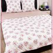 Постельное белье из поплина 2 спальное с простыней на резинке 160х200 - VP30-0377