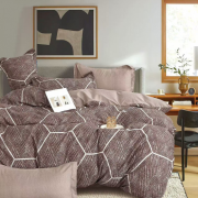 Постельное белье из поплина 2 спальное европростыня - П-57