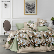 Постельное белье из поплина 2 спальное европростыня - П-61