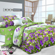 Постельное белье из поплина 2 спальное европростыня - П-632