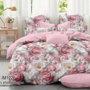 Постельное белье из поплина евро - П-637