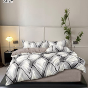 Постельное белье из поплина 2 спальное - П-63(серый)