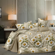 Постельное белье из поплина 2 спальное европростыня - П-68