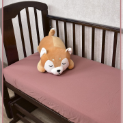 Простыня трикотажная на резинке 60х120 - Пепельно-розовая