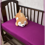 Простыня трикотажная на резинке 60х120 - Ярко-фиолетовый