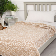 Одеяло байковое 140*205 - Бежевый Ромб