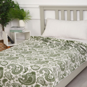 Одеяло байковое 140*205 - Хаки Огурцы