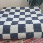 Одеяло байковое 140*205 - Темно-серая клетка