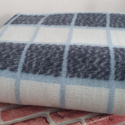 Одеяло шерстяное 50% 140*205 - Цветная клетка 3 О-1