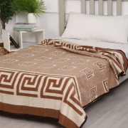 Одеяло шерстяное 70% 130*205 - Греция бежевая 1_2