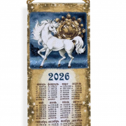 Календарь гобеленовый 75x32 - 2026 Пять минут