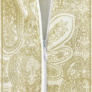 На молнии Вензель бежевый с кантом